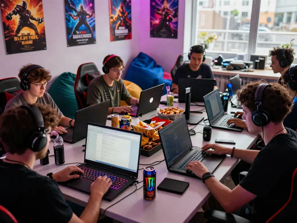 Players enjoying an energetic multiplayer gaming session on qqmacan.