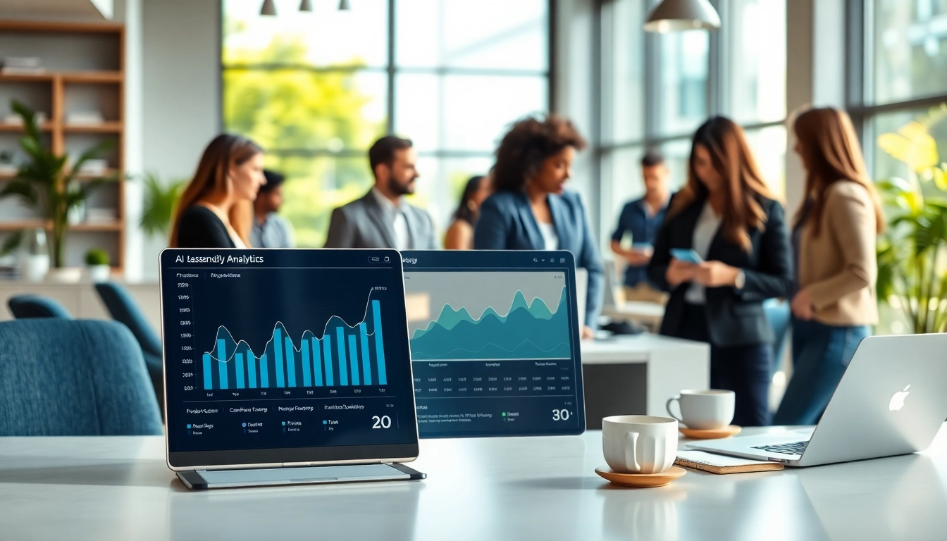 Enhance your workflow with a productivity AI assistant for work displaying insightful analytics.