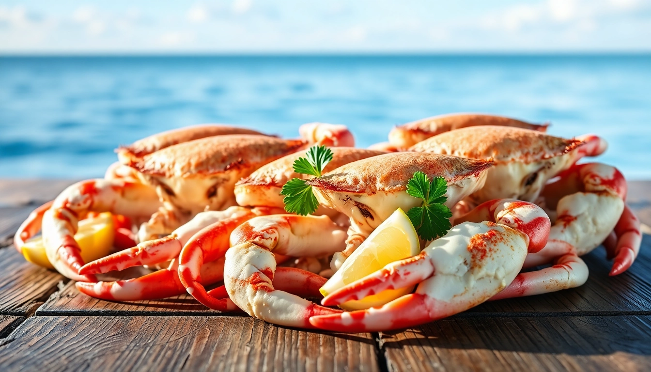 Freshly prepared snow crab legs showcasing the quality of a Snow crab wholesale supplier.