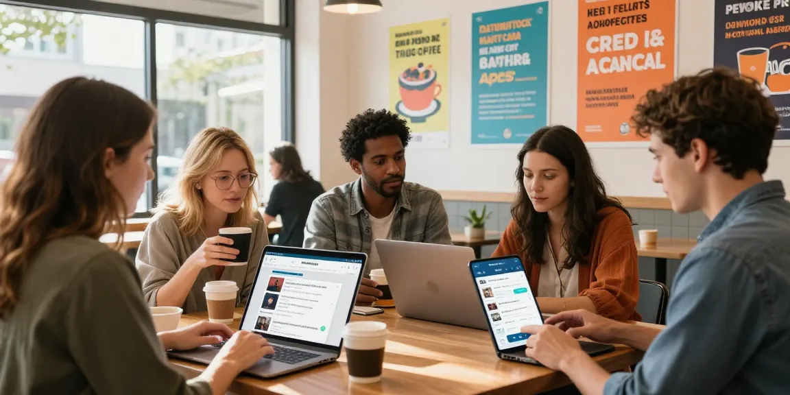 Engaging users browsing Bedpersonal local classifieds in a community coffee shop.