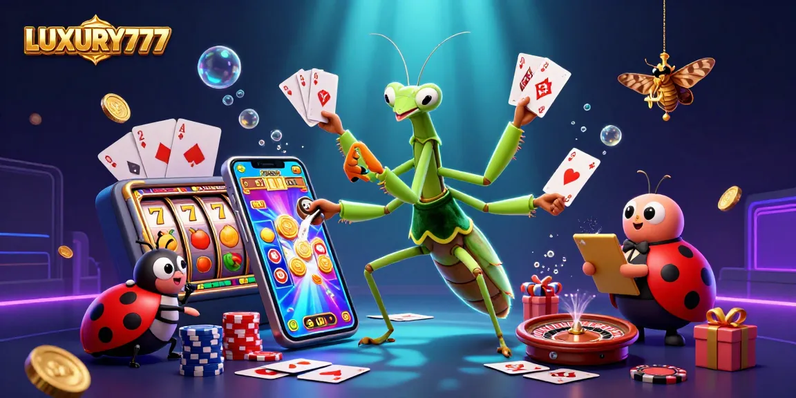 LUXURY777 merayakan keberuntungan dengan kartu, chip, dan slot emas yang berkilauan.