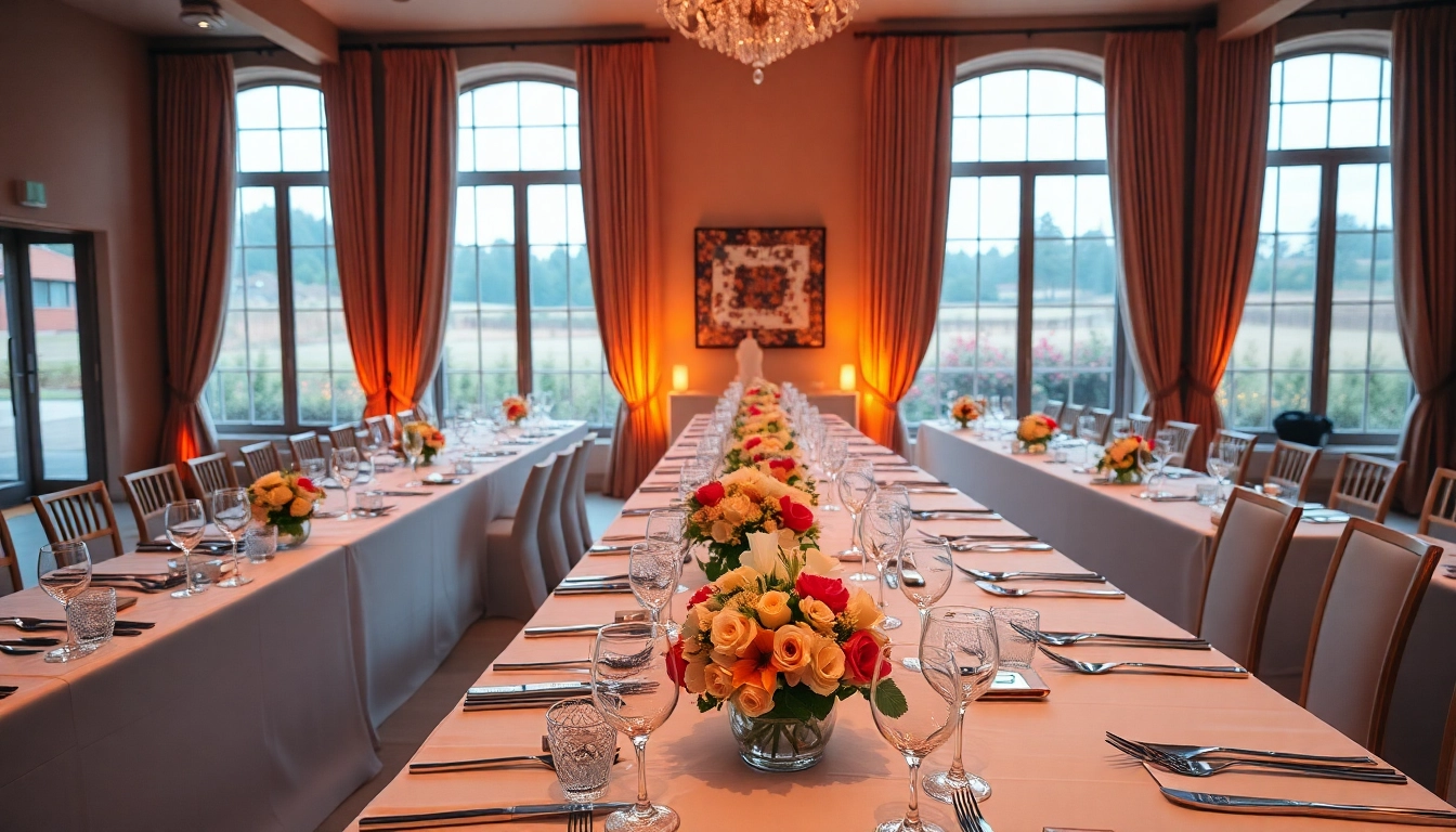 Experience the charm of Stowe Venue Hire with eloquent banquet settings and natural lighting.