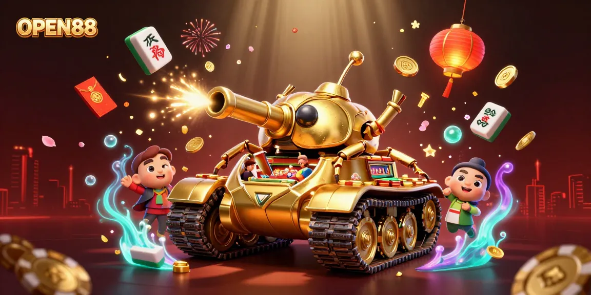 Experience thrilling wins at OPEN88 with immersive casino adventure in a vibrant, detailed 3D scene.