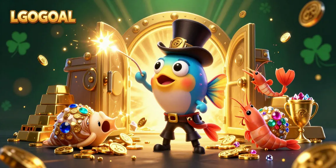 Win big with LGOGOAL's treasure-themed gaming excitement featuring dynamic sea creatures.