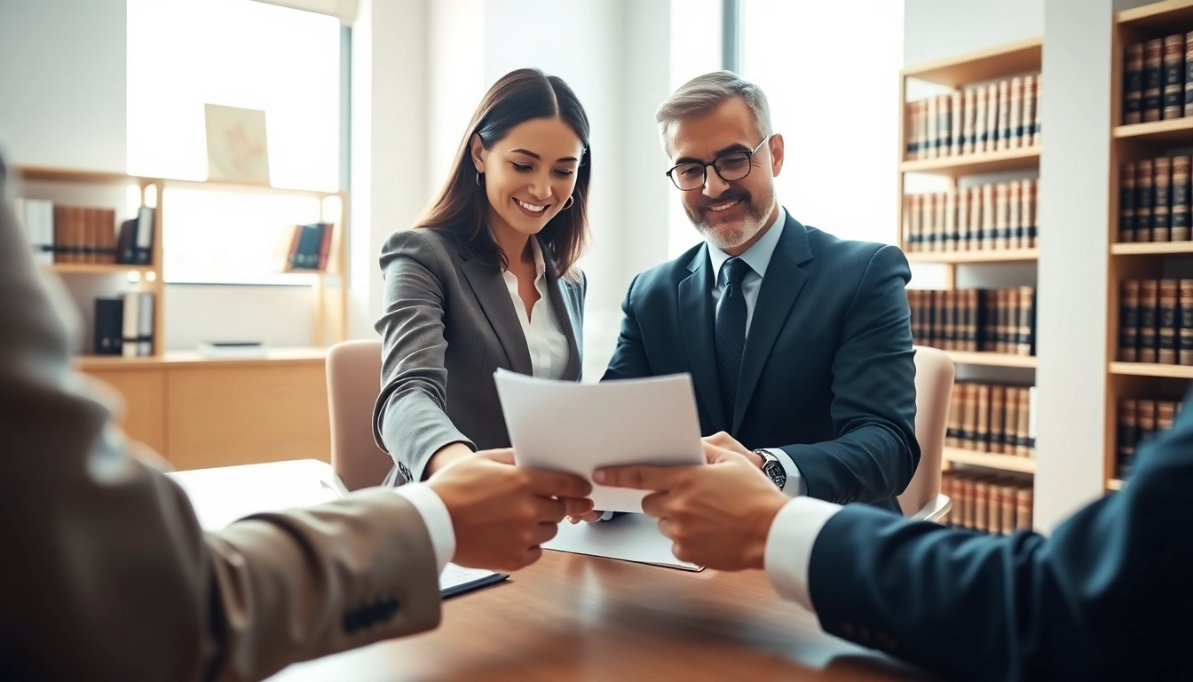 Consult with expert lawyers near me in a modern office setting with an inviting atmosphere.