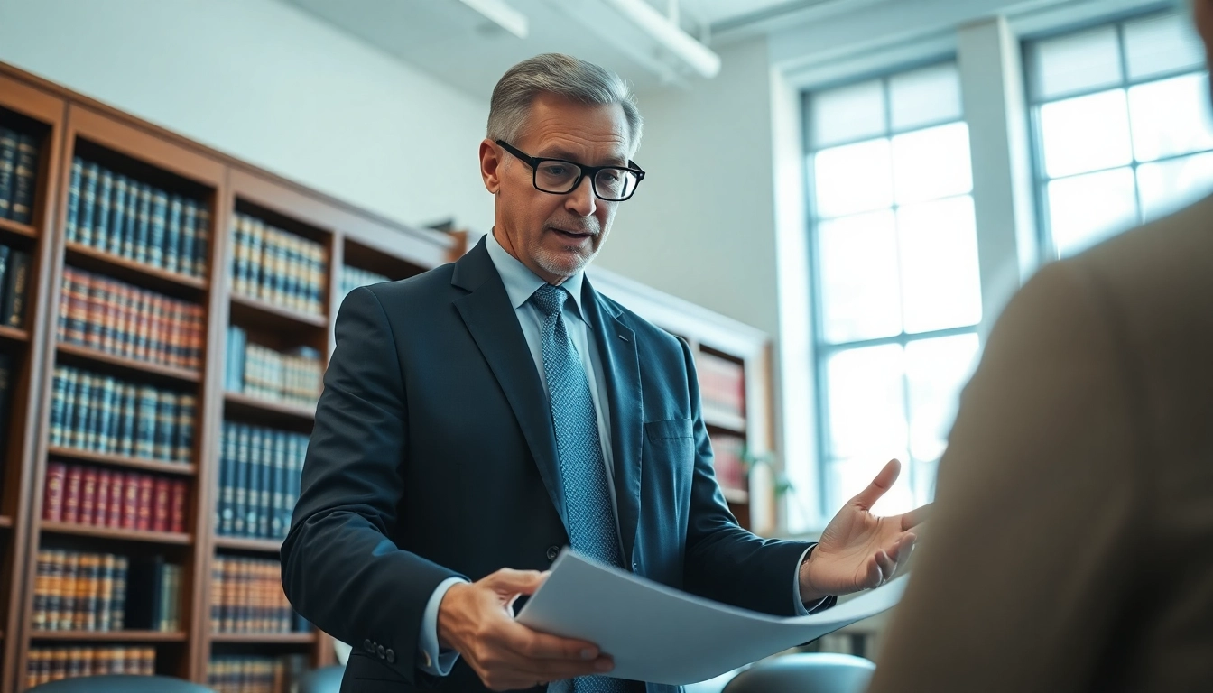 Engaged Houston Legal Malpractice Lawyer discussing case in an inviting law office.