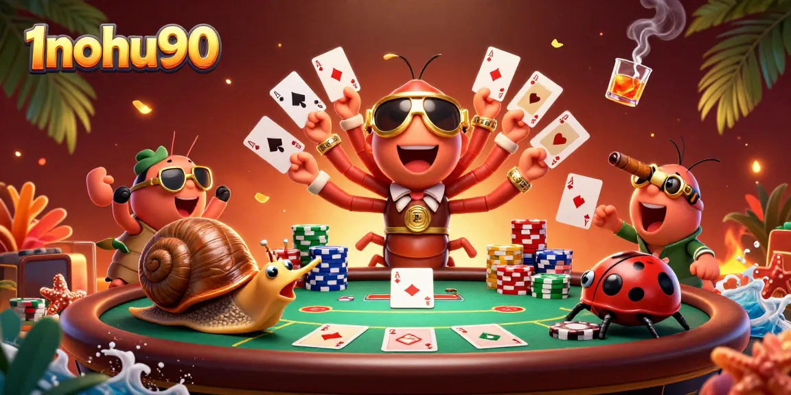 Experience immersive gameplay at 1nohu90 with our dynamic casino dealer scene showcasing high-stakes action.